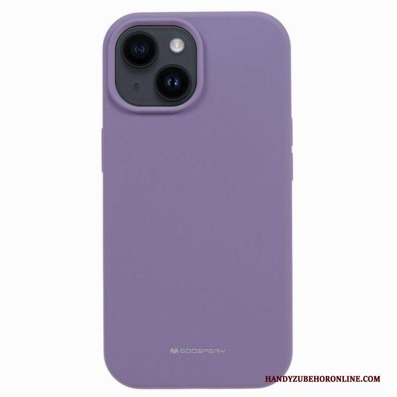 Cover iPhone 15 Plus Silicone Liquido Mercury Goospery