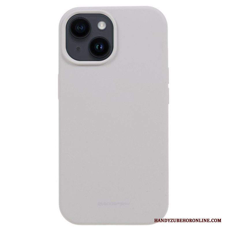 Cover iPhone 15 Plus Silicone Liquido Mercury Goospery