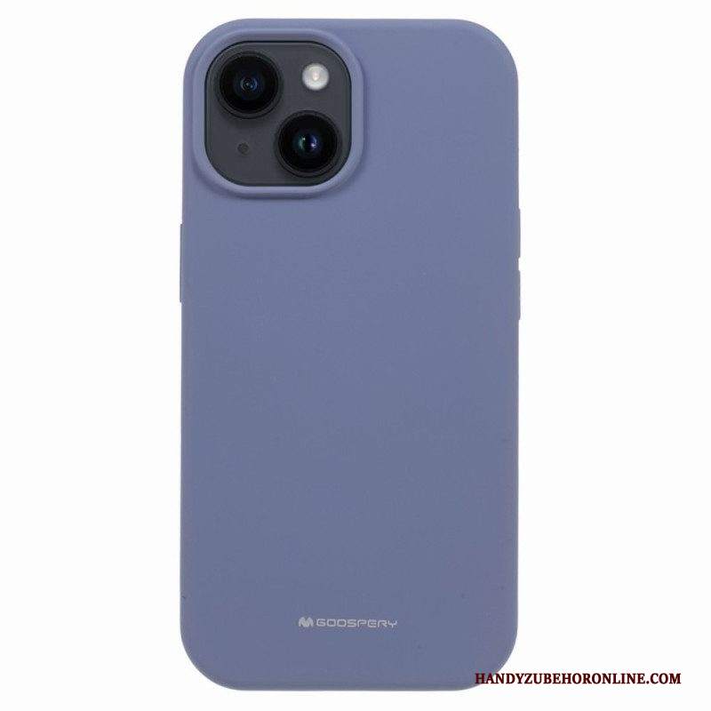 Cover iPhone 15 Plus Silicone Liquido Mercury Goospery