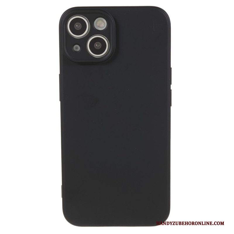 Cover iPhone 15 Plus Silicone Pastello E Microfibra