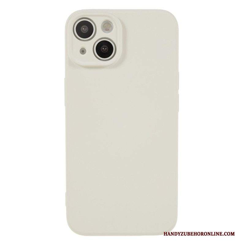 Cover iPhone 15 Plus Silicone Pastello E Microfibra