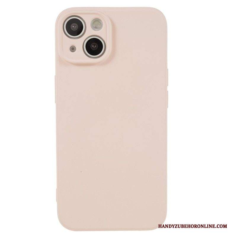 Cover iPhone 15 Plus Silicone Pastello E Microfibra