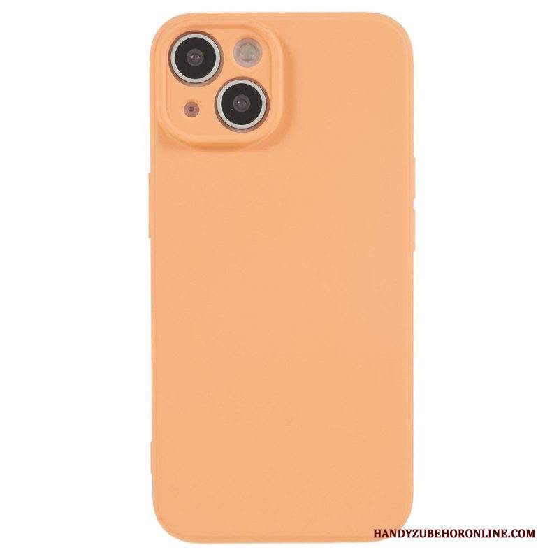 Cover iPhone 15 Plus Silicone Pastello E Microfibra