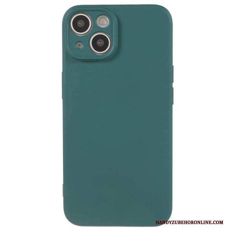 Cover iPhone 15 Plus Silicone Pastello E Microfibra