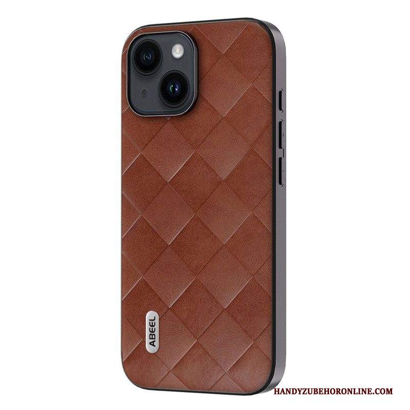 Cover iPhone 15 Plus Stile Tessuto Abeel