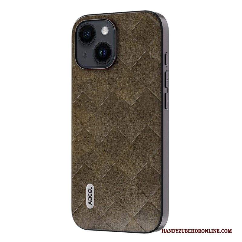 Cover iPhone 15 Plus Stile Tessuto Abeel