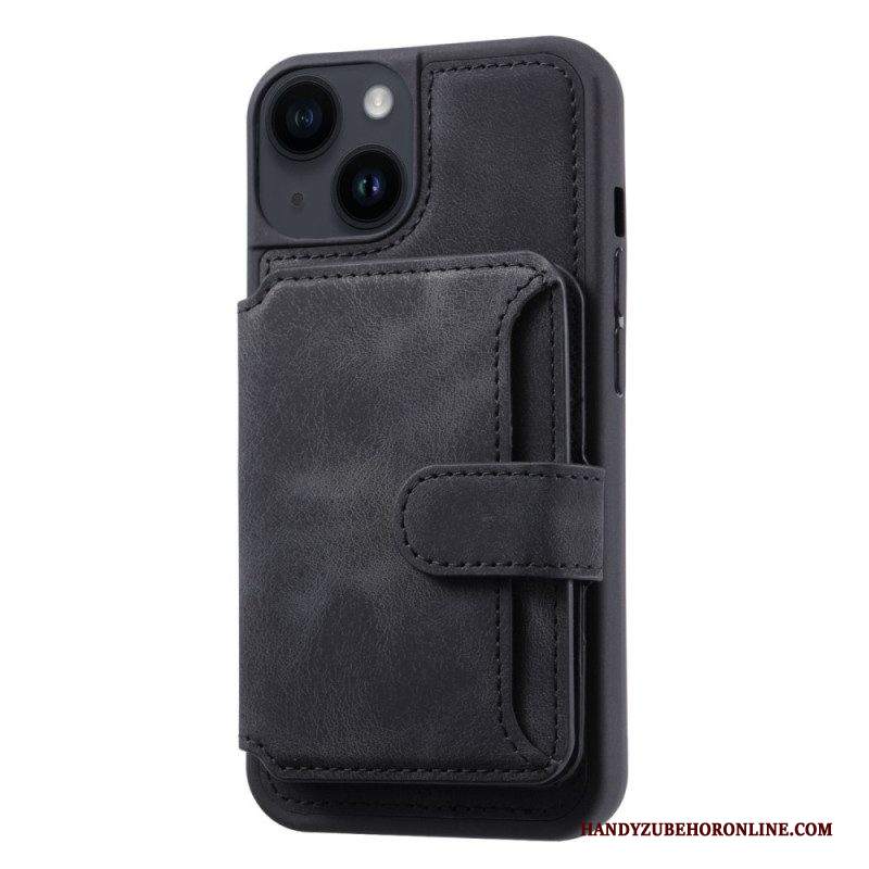 Cover iPhone 15 Plus Supporto Porta Carte Rfid