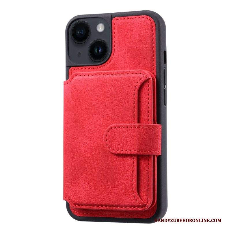 Cover iPhone 15 Plus Supporto Porta Carte Rfid