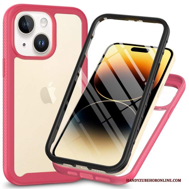 Cover iPhone 15 Plus Trasparente Con Pellicola Per Schermo