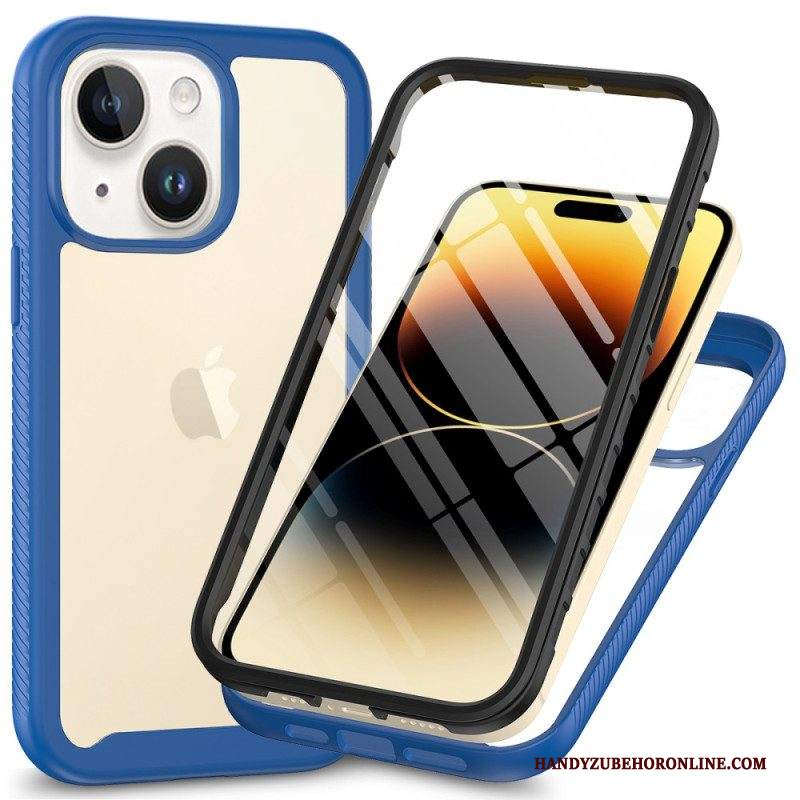 Cover iPhone 15 Plus Trasparente Con Pellicola Per Schermo