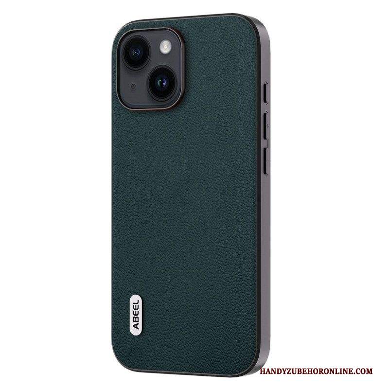 Cover iPhone 15 Plus Vera Pelle Abeel