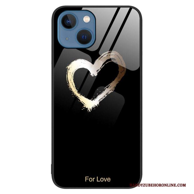 Cover iPhone 15 Plus Vetro Temperato A Cuore