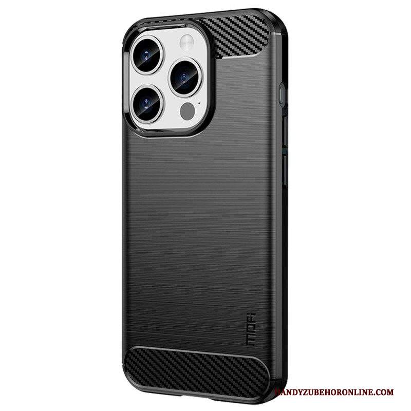 Cover iPhone 15 Pro Fibra Di Carbonio Spazzolata Mofi