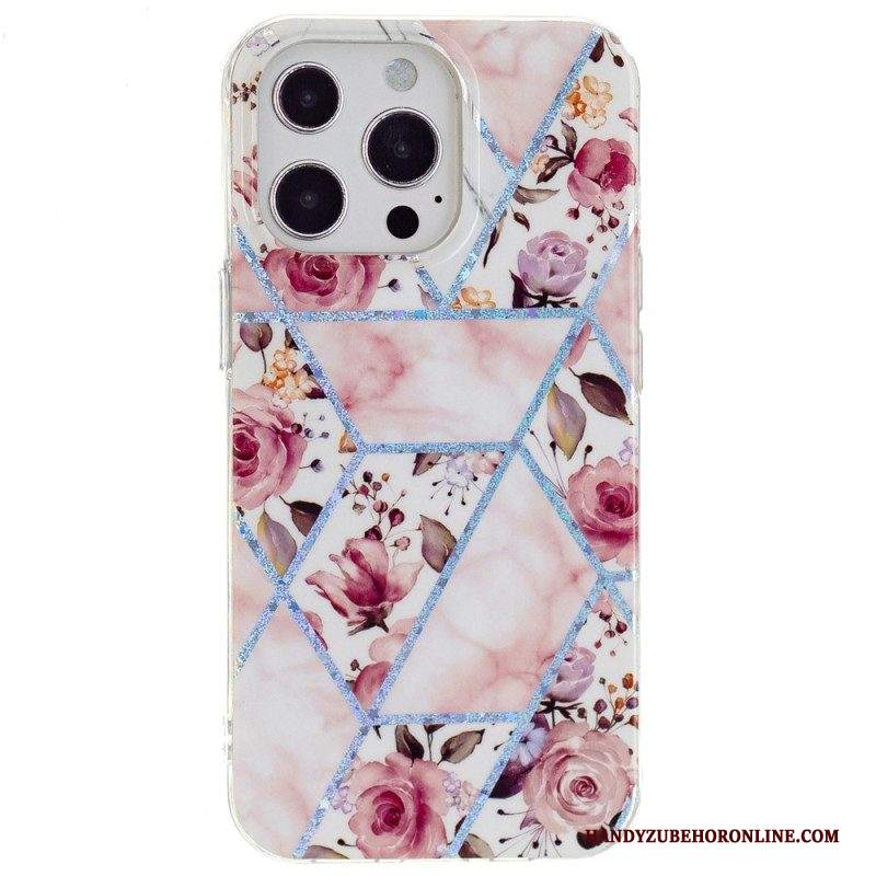 Cover iPhone 15 Pro Marmo Floreale