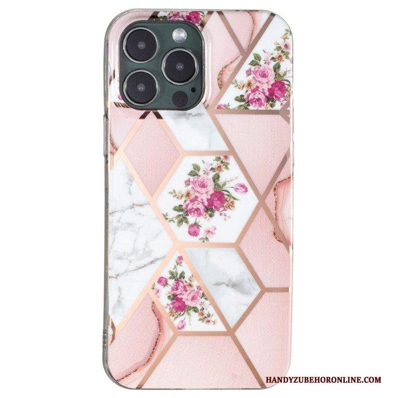 Cover iPhone 15 Pro Marmo Floreale