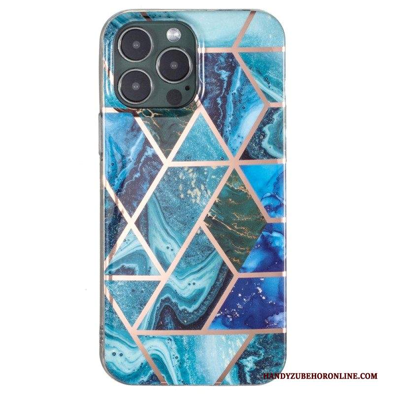 Cover iPhone 15 Pro Max Marmo Geometrico