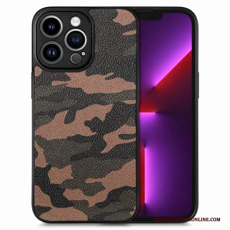 Cover iPhone 15 Pro Max Mimetica Militare