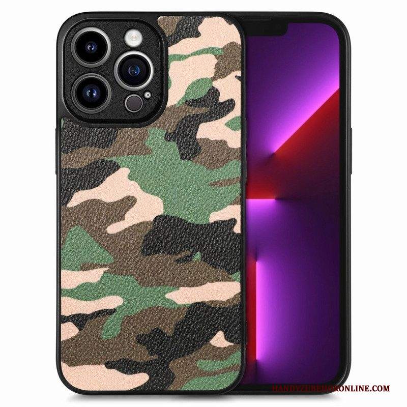 Cover iPhone 15 Pro Max Mimetica Militare