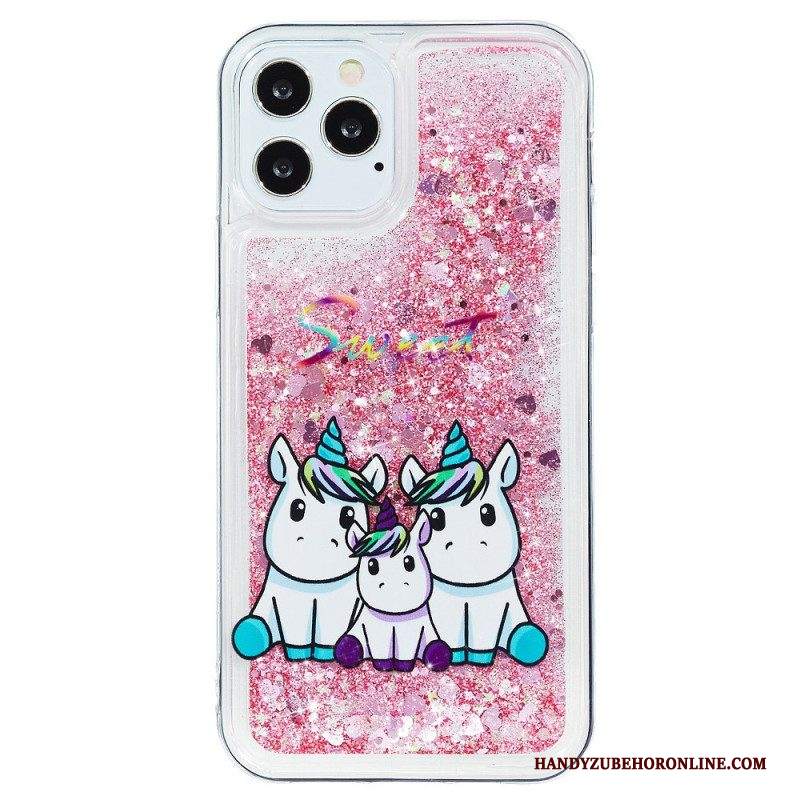 Cover iPhone 15 Pro Max Unicorno Glitterato