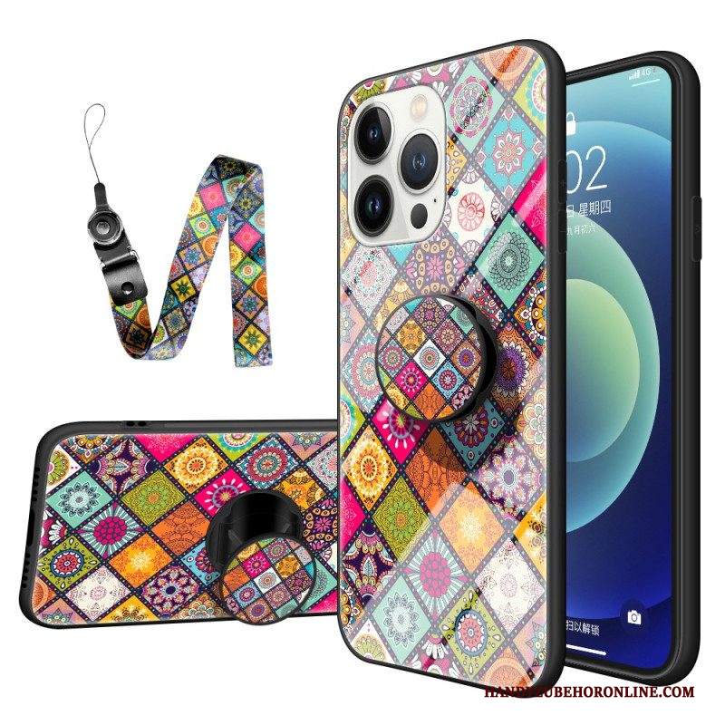 Cover iPhone 15 Pro Patchwork