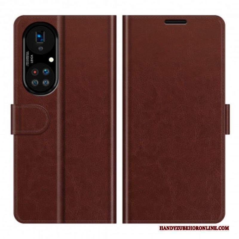 Custodia A Portafoglio Huawei P50 Pro Design In Pelle Stile