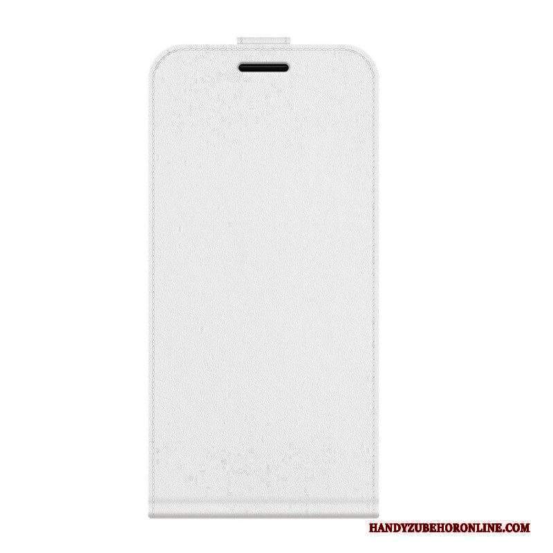 Custodia A Portafoglio Motorola Edge 20 Pro Folio Cover Ribalta Verticale Effetto Pelle