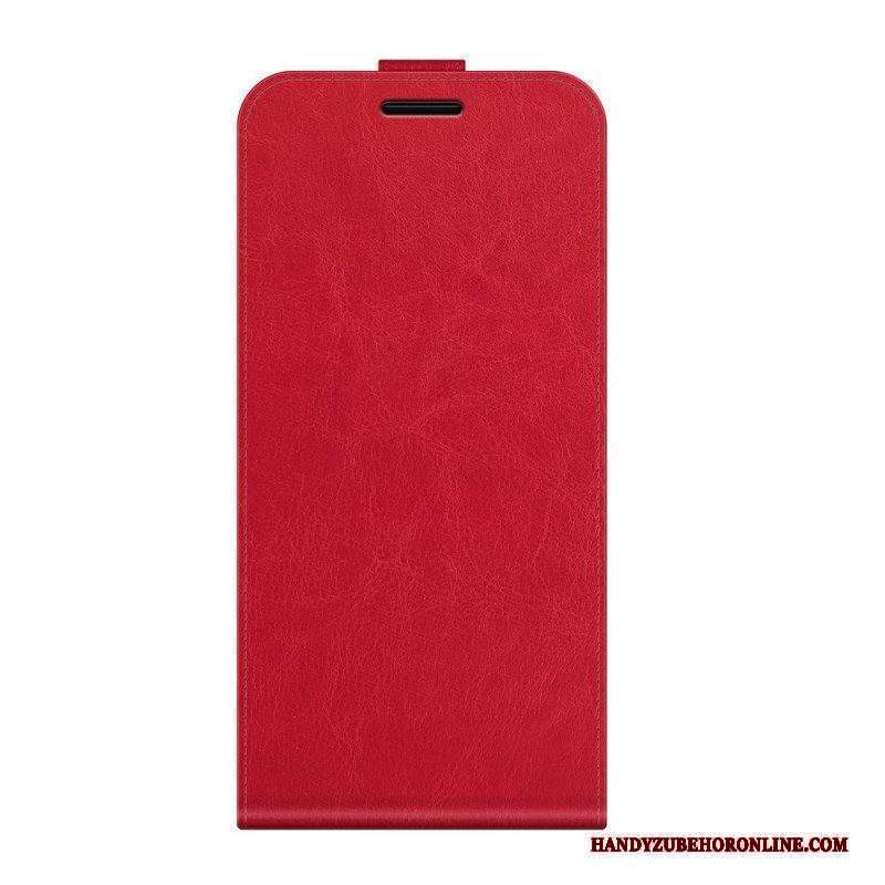 Custodia A Portafoglio Motorola Edge 20 Pro Folio Cover Ribalta Verticale Effetto Pelle