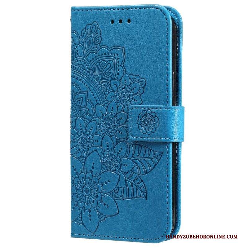 Custodia A Portafoglio Samsung Galaxy A13 5G / A04s Fiore Mandala