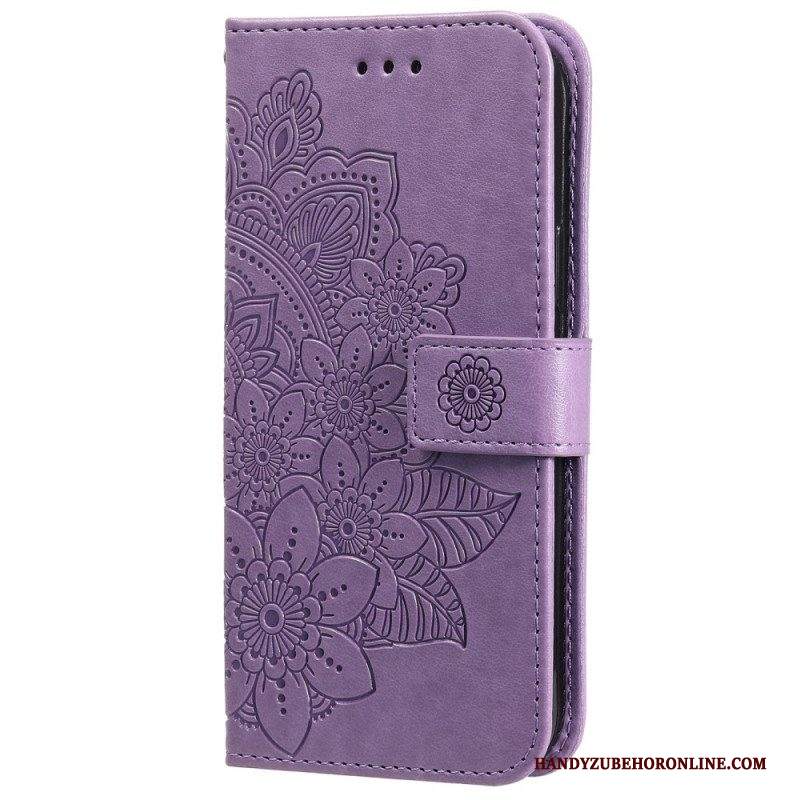 Custodia A Portafoglio Samsung Galaxy A13 5G / A04s Fiore Mandala