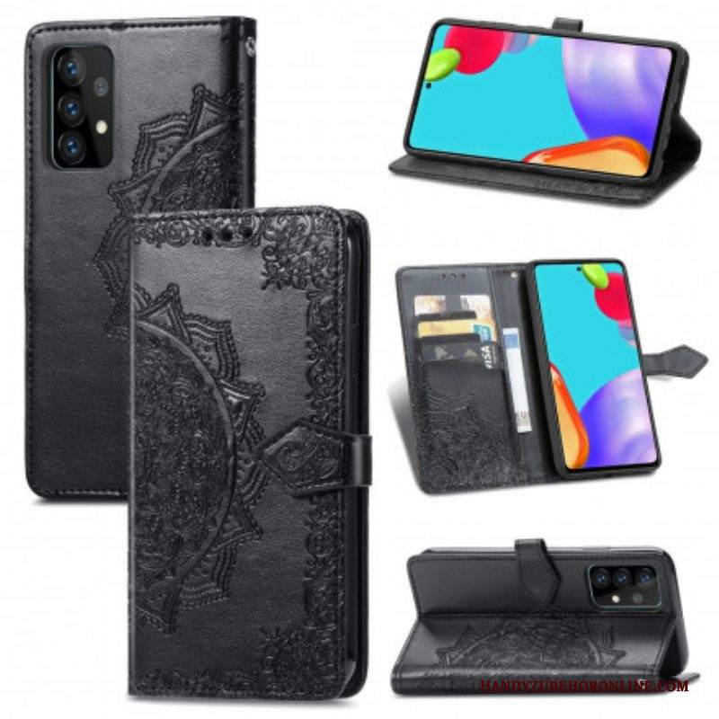 Custodia A Portafoglio Samsung Galaxy A52 4G / A52 5G / A52s 5G Mandala Medioevo