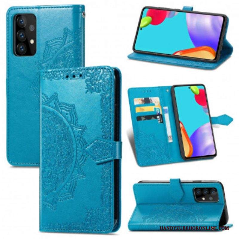 Custodia A Portafoglio Samsung Galaxy A52 4G / A52 5G / A52s 5G Mandala Medioevo