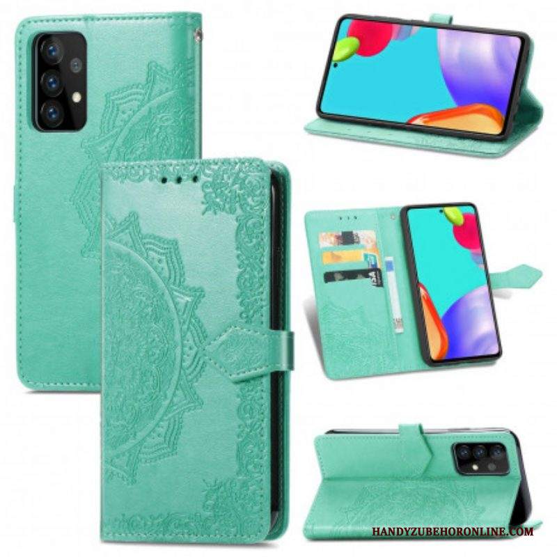 Custodia A Portafoglio Samsung Galaxy A52 4G / A52 5G / A52s 5G Mandala Medioevo