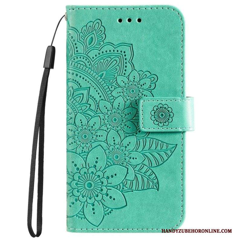 Custodia A Portafoglio Samsung Galaxy A53 5G Fiore Mandala