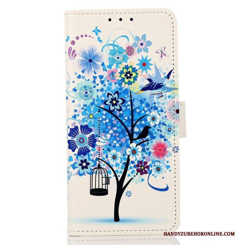 Custodia A Portafoglio Samsung Galaxy M53 5G Albero In Fiore