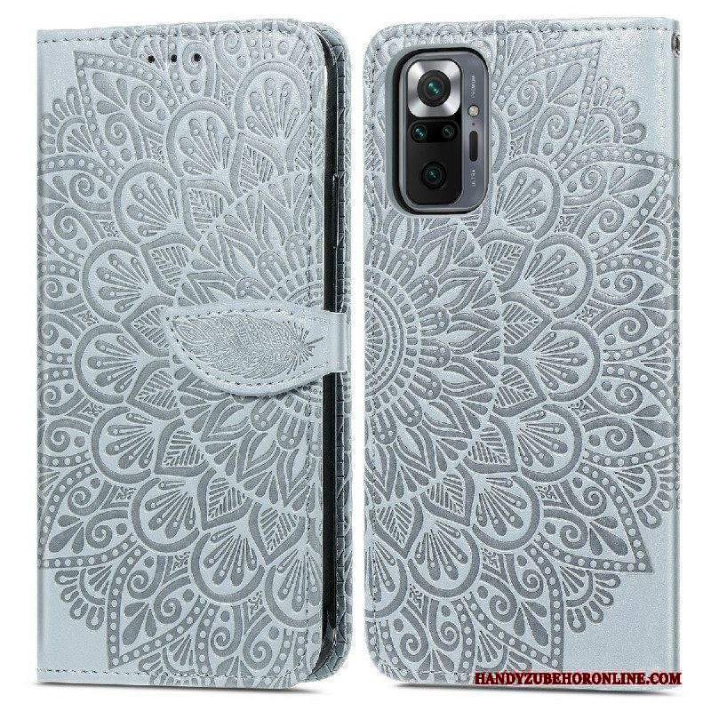 Custodia A Portafoglio Xiaomi Redmi Note 10 Pro Foglie Tribali