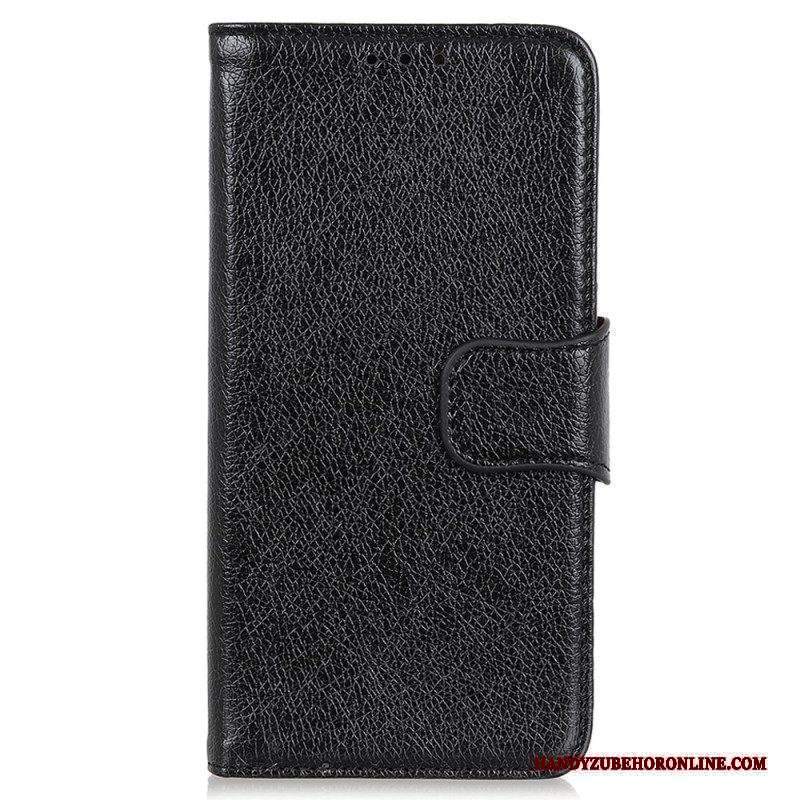 Custodia A Portafoglio Xiaomi Redmi Note 12 4G Crosta Di Nappa