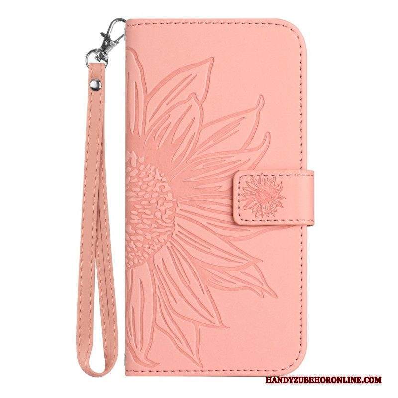 Custodia A Portafoglio Xiaomi Redmi Note 12 4G Girasole Strappy