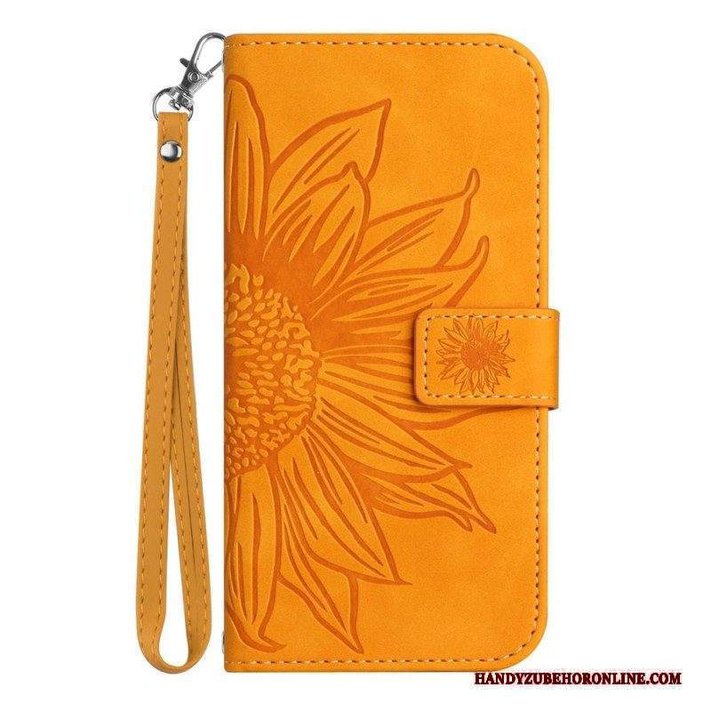 Custodia A Portafoglio Xiaomi Redmi Note 12 4G Girasole Strappy