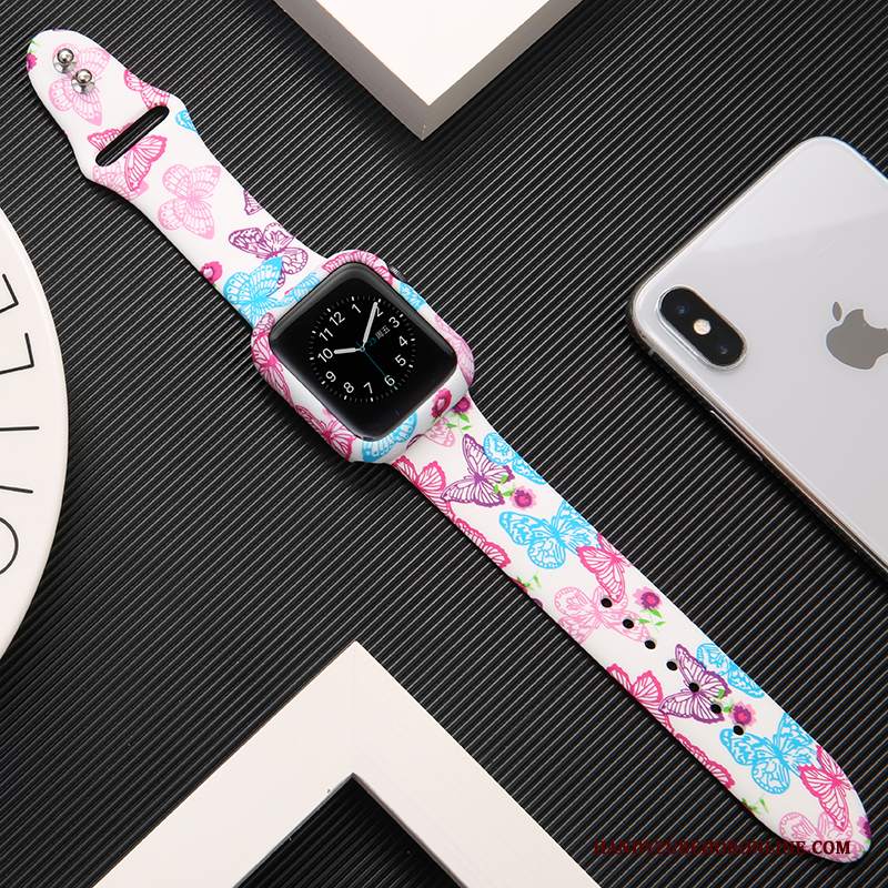 Custodia Apple Watch Series 1 Protezione Stampa Tendenza, Cover Apple Watch Series 1 Creativo Tutto Incluso Rosa