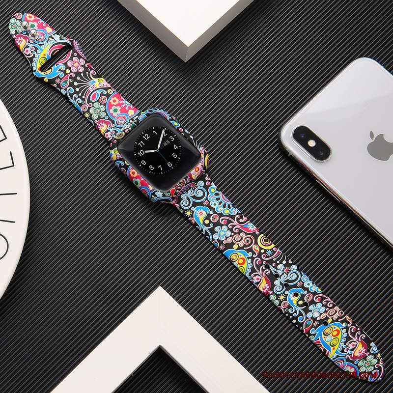 Custodia Apple Watch Series 1 Protezione Stampa Tendenza, Cover Apple Watch Series 1 Creativo Tutto Incluso Rosa