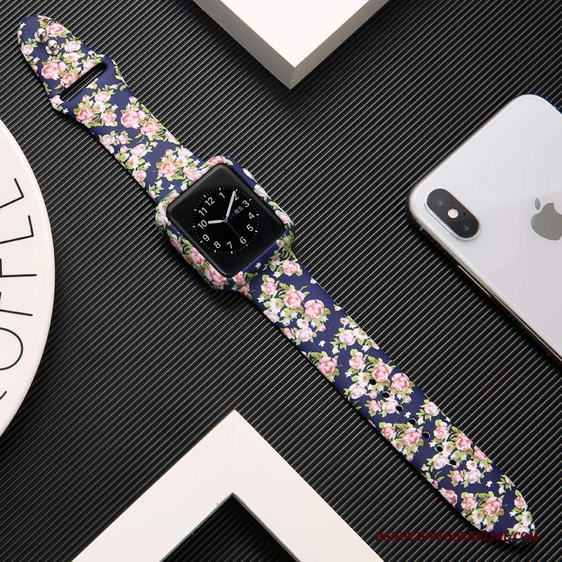 Custodia Apple Watch Series 1 Protezione Stampa Tendenza, Cover Apple Watch Series 1 Creativo Tutto Incluso Rosa