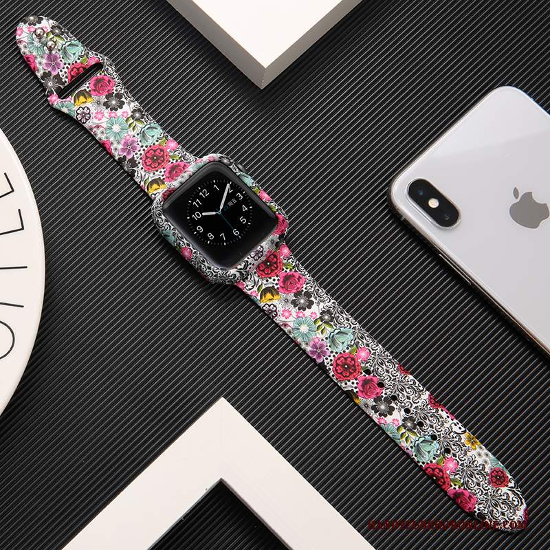 Custodia Apple Watch Series 1 Protezione Stampa Tendenza, Cover Apple Watch Series 1 Creativo Tutto Incluso Rosa