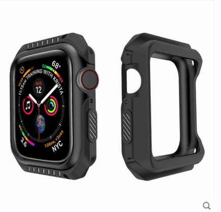 Custodia Apple Watch Series 1 Silicone Blu Anti-caduta, Cover Apple Watch Series 1 Protezione Telaio