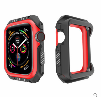 Custodia Apple Watch Series 1 Silicone Blu Anti-caduta, Cover Apple Watch Series 1 Protezione Telaio