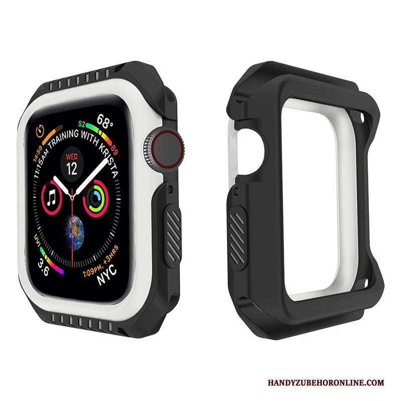 Custodia Apple Watch Series 1 Silicone Morbido Giallo, Cover Apple Watch Series 1 Protezione Nero Anti-caduta