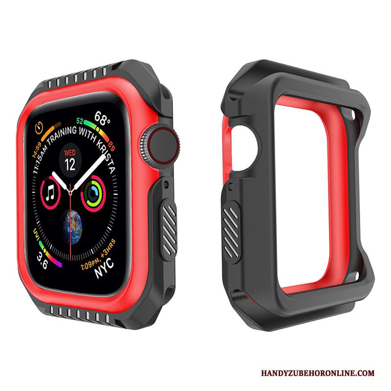 Custodia Apple Watch Series 1 Silicone Morbido Giallo, Cover Apple Watch Series 1 Protezione Nero Anti-caduta