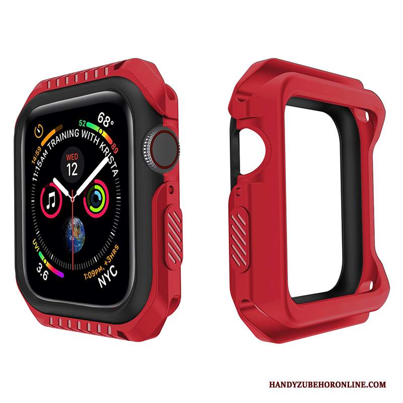 Custodia Apple Watch Series 1 Silicone Morbido Giallo, Cover Apple Watch Series 1 Protezione Nero Anti-caduta