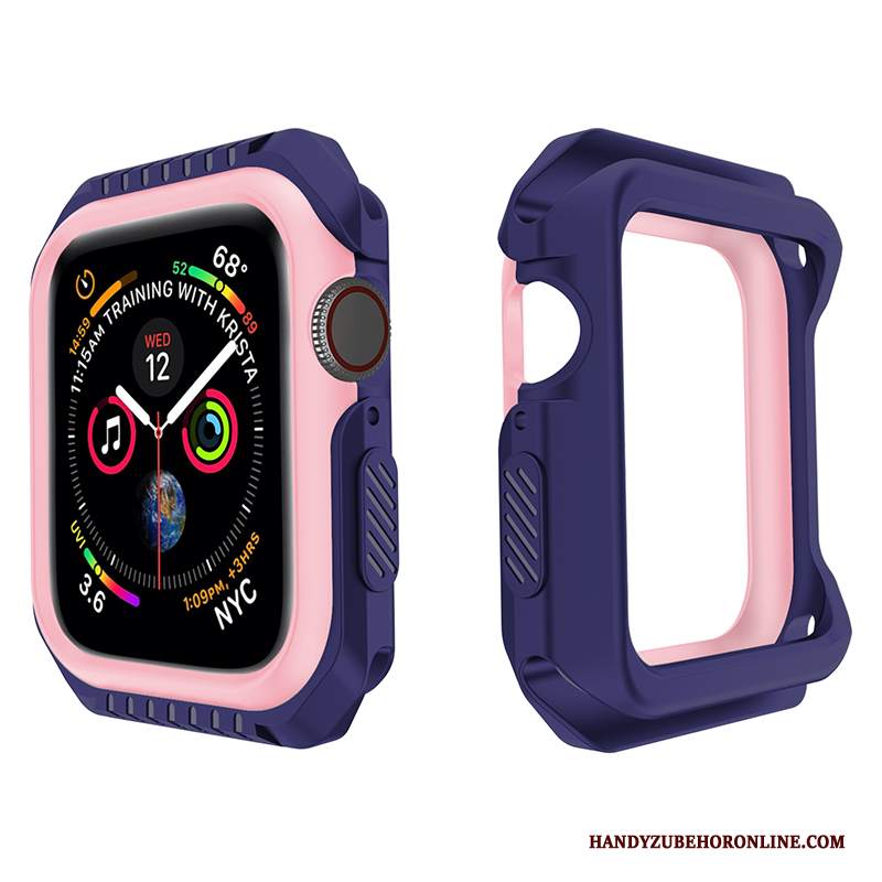 Custodia Apple Watch Series 1 Silicone Morbido Giallo, Cover Apple Watch Series 1 Protezione Nero Anti-caduta