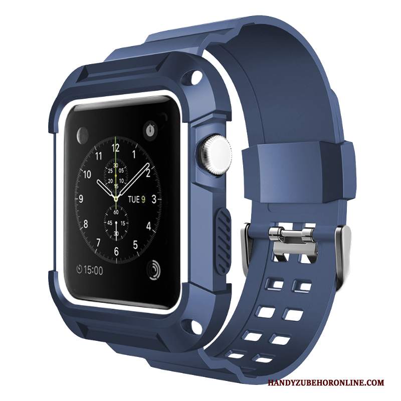 Custodia Apple Watch Series 1 Silicone Sportivo Tendenza, Cover Apple Watch Series 1 Protezione Di Personalità Blu