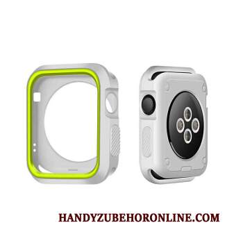 Custodia Apple Watch Series 1 Silicone Verde Bianco, Cover Apple Watch Series 1 Protezione Bicolore